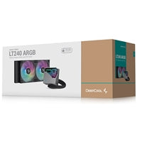 DeepCool LT240 240mm AIO Liquid CPU Cooler ARGB Aluminum Black DeepCool LT240 240mm AIO Liquid CPU Cooler ARGB Aluminum Black